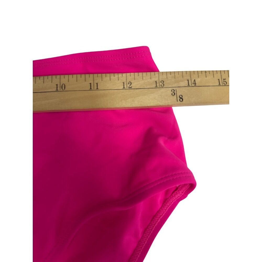 Aleumdr Women's 2 Piece Swim Tankini Retro Pink Tummy Control Size Small Medium - Picture 9 of 11